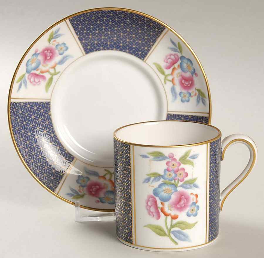 Cabinet Collection, The Flat Demitasse Cup & Saucer Set by Spode-1
