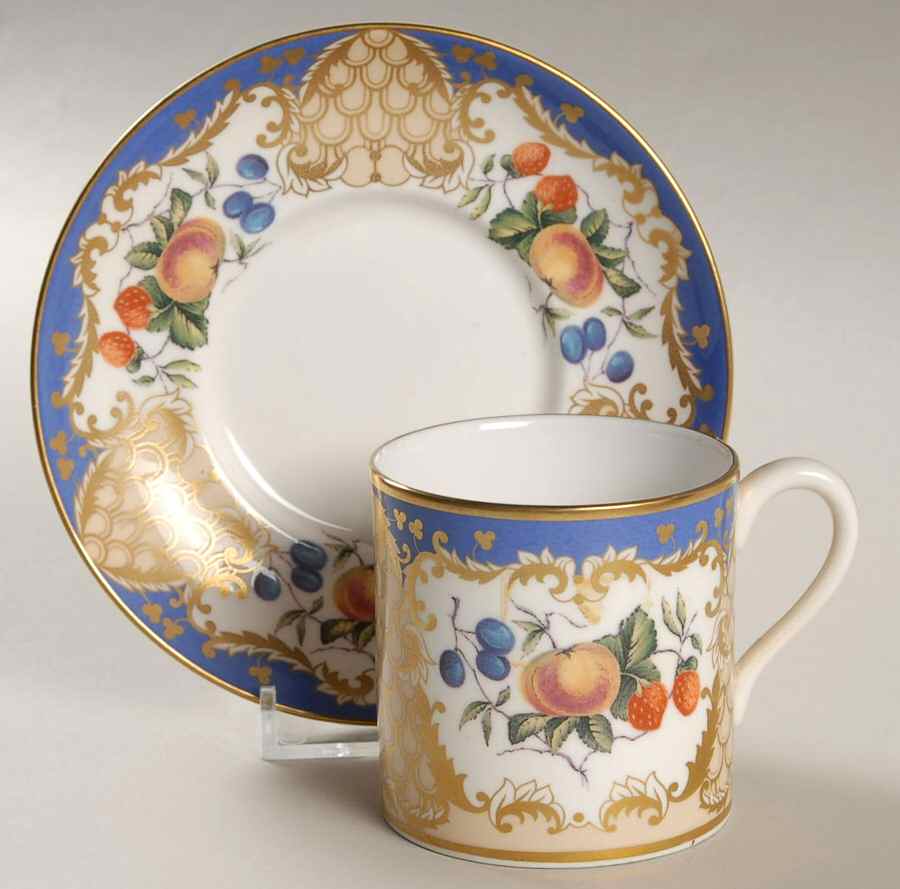 Cabinet Collection, The Flat Demitasse Cup & Saucer Set by Spode-1