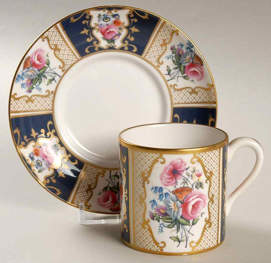 Cabinet Collection, The Flat Demitasse Cup & Saucer Set by Spode-1