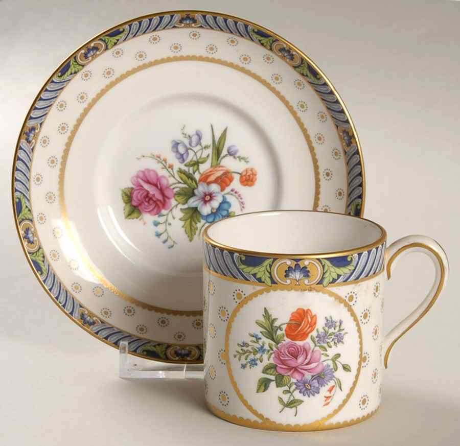 Cabinet Collection, The Flat Demitasse Cup & Saucer Set by Spode-1