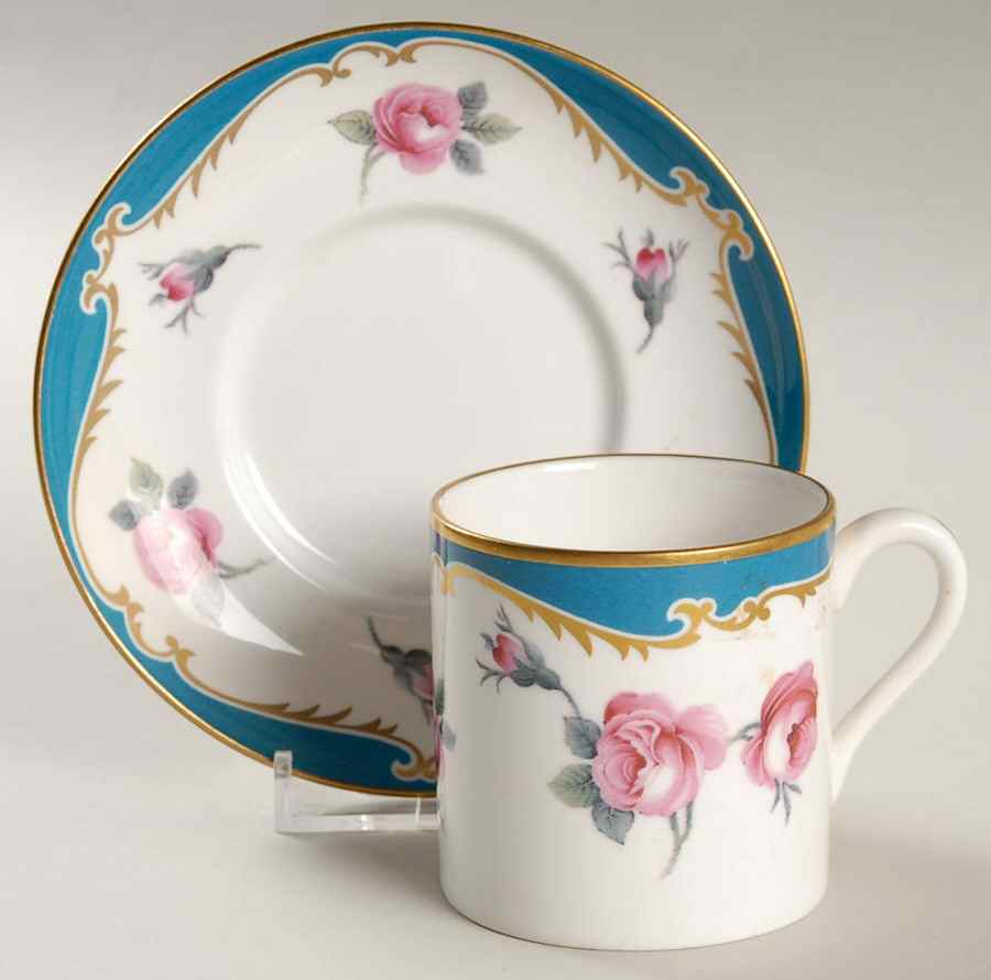 Cabinet Collection, The Flat Demitasse Cup & Saucer Set by Spode-1