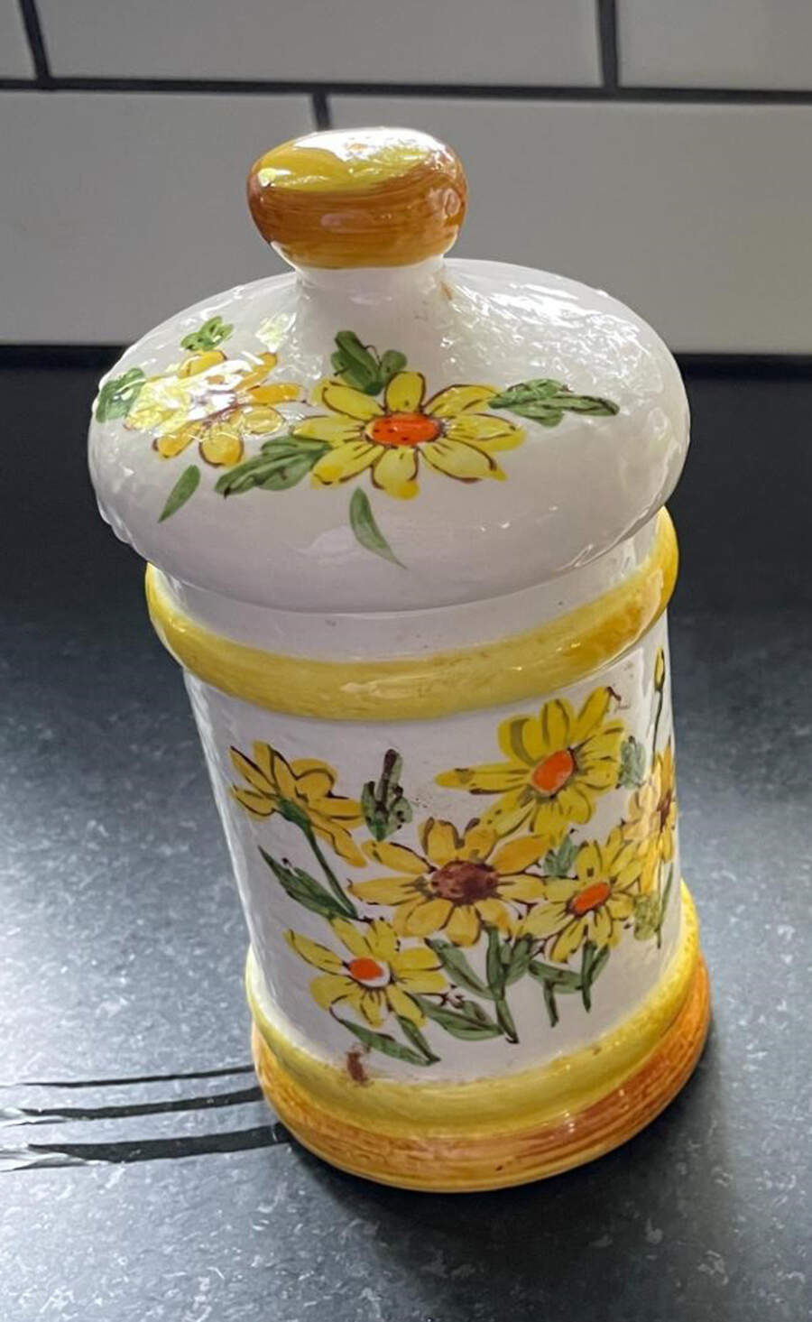 Spring Flowers Small Canister & Lid by Sears-1