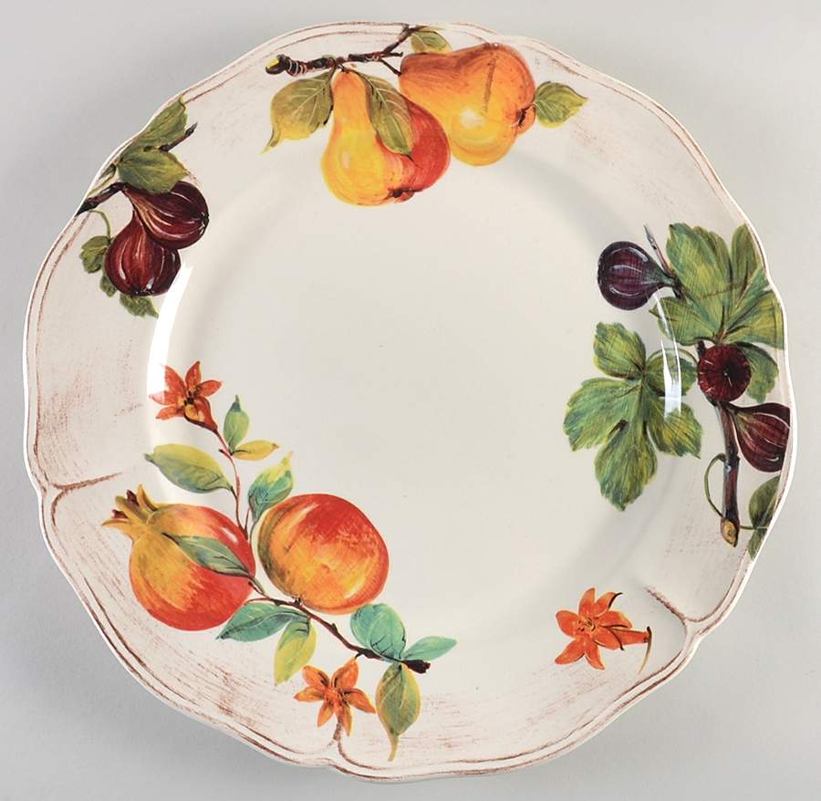 Autumn Fruit 16" Chop Plate (Round Platter) by Sur La Table-1