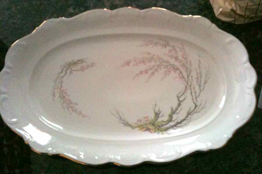 SCH654 14" Oval Serving Platter by Schumann - Bavaria-1