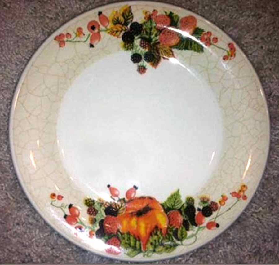 Harvest Fruit Dinner Plate by Staffordshire-1