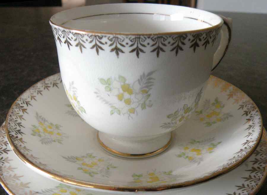 1376 Footed Cup & Saucer Set by Salisbury-1