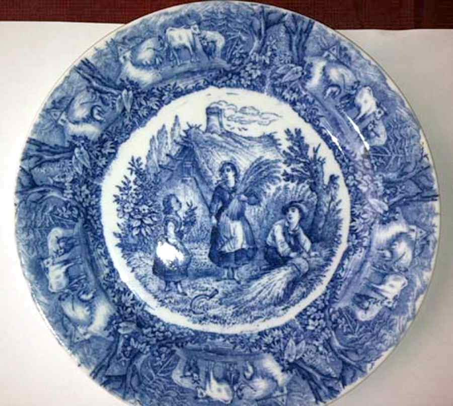 Paysage (Landscape) Luncheon Plate by Societe Ceramique-1