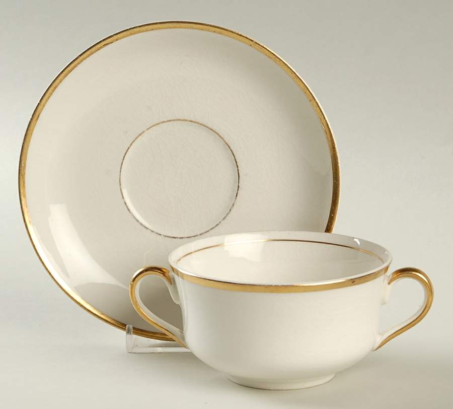 STB384 Flat Bouillon Cup & Saucer by Steubenville-1