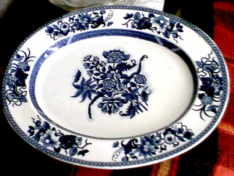 SP591 19" Oval Serving Platter by Spode-1
