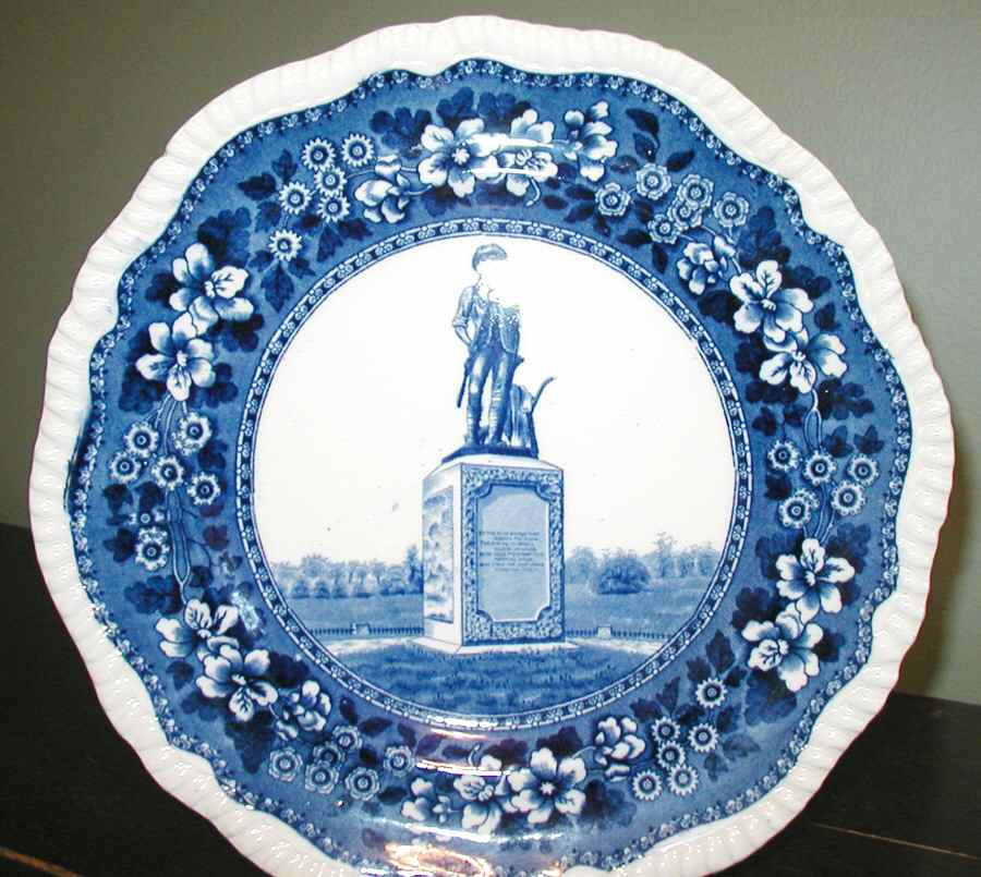 The Concord Minute Man Blue Dinner Plate by Spode-1