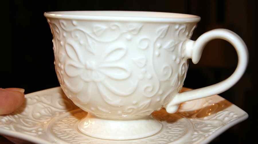 Eternity Footed Cup & Saucer Set by Skye Mcghie-1