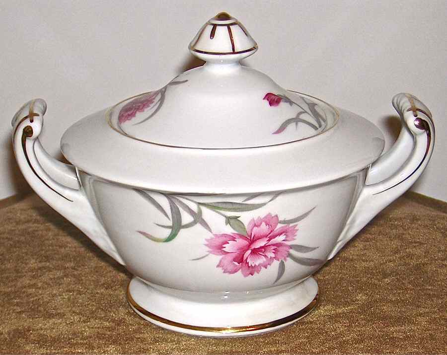 SAN121 Sugar Bowl & Lid by Sango-1