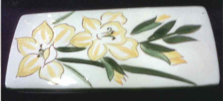 Gladiola Cigarette Box & Lid by Stangl-1