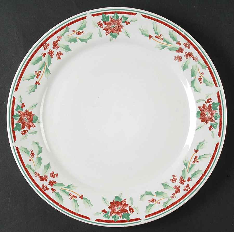 Poinsettia Delight Dinner Plate by Sakura-1
