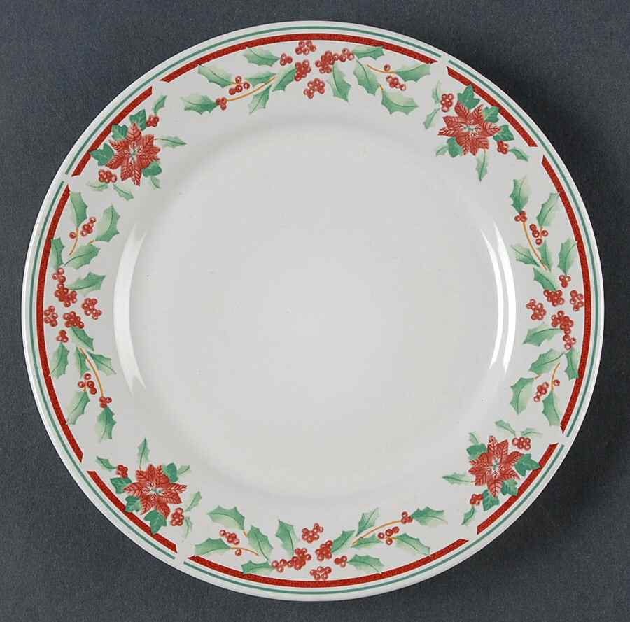Poinsettia Delight Salad Plate by Sakura-1