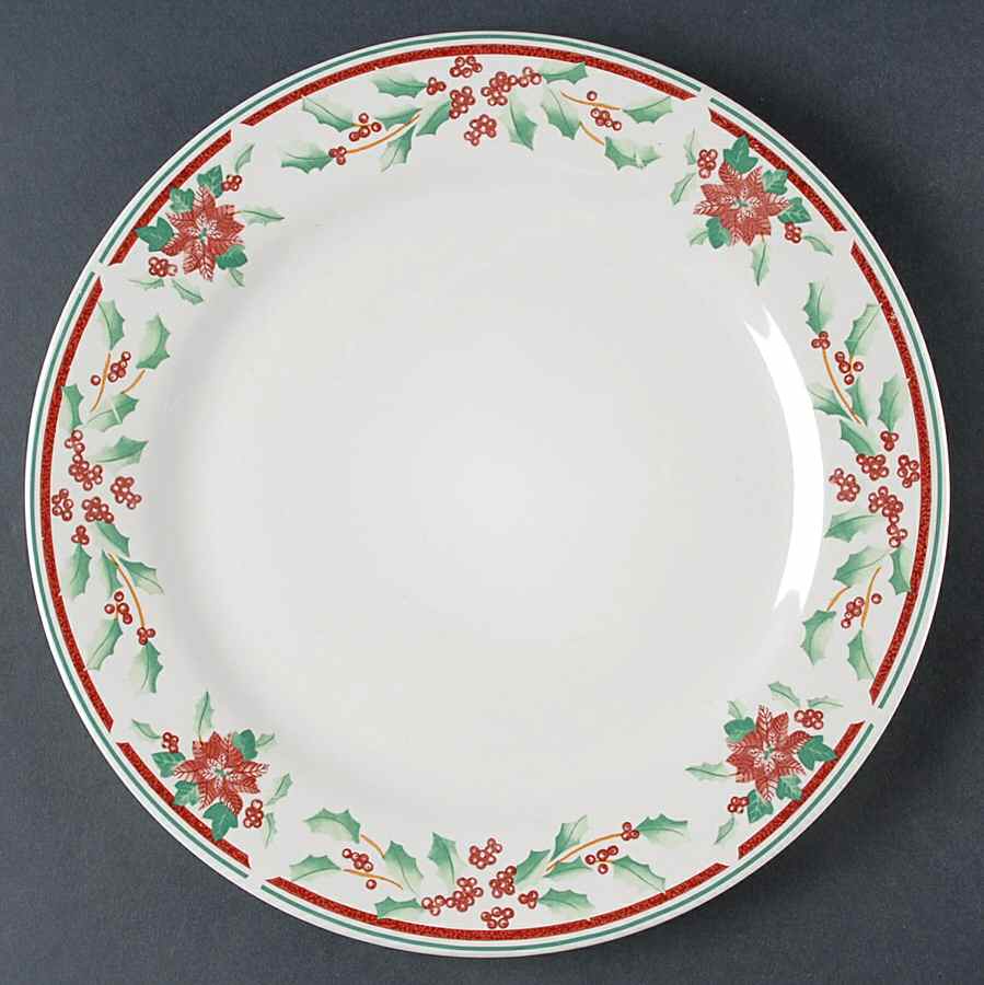 Poinsettia Delight 12" Chop Plate (Round Platter) by Sakura-1