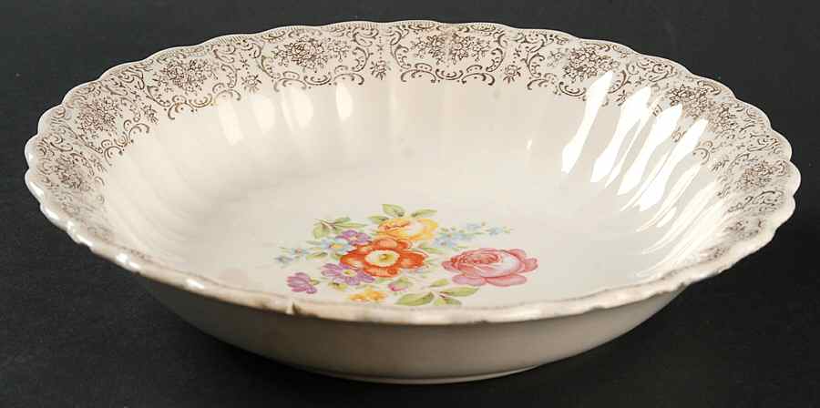 Meissen Rose Coupe Soup Bowl by Sebring Pottery-1
