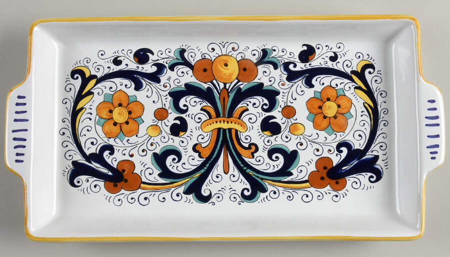 Deruta 12" Rectangular Tray by Sur La Table-1