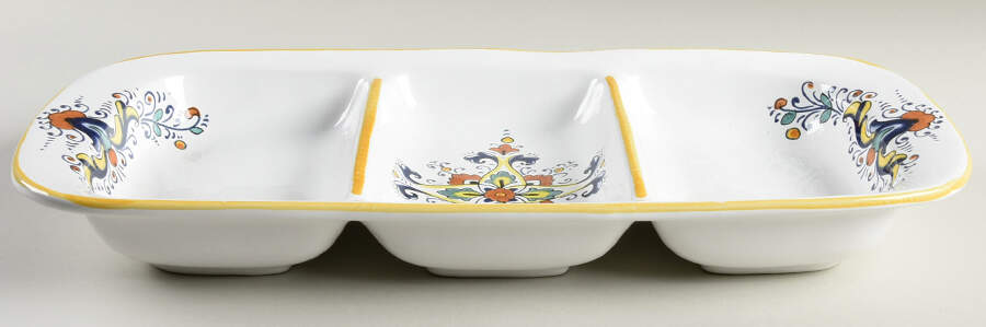 Deruta 3 Section Tray by Sur La Table-1