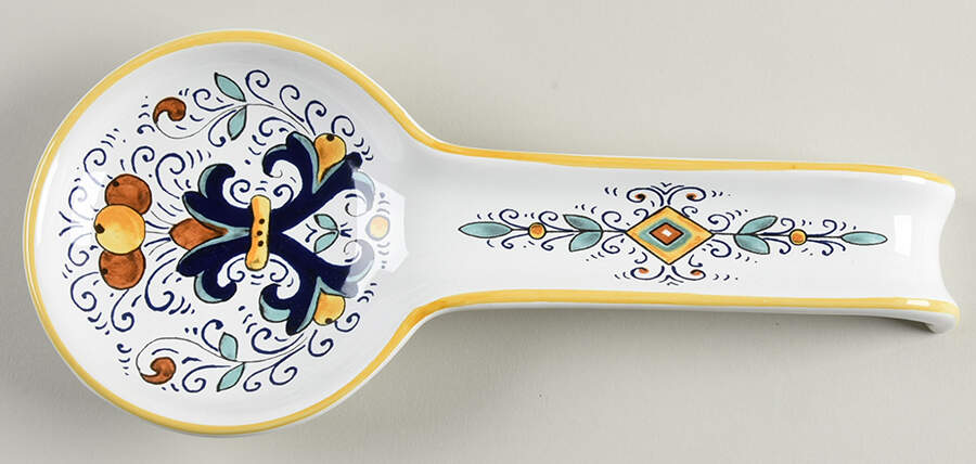 Deruta Spoon Rest/Holder (Holds 1 Spoon) by Sur La Table-1