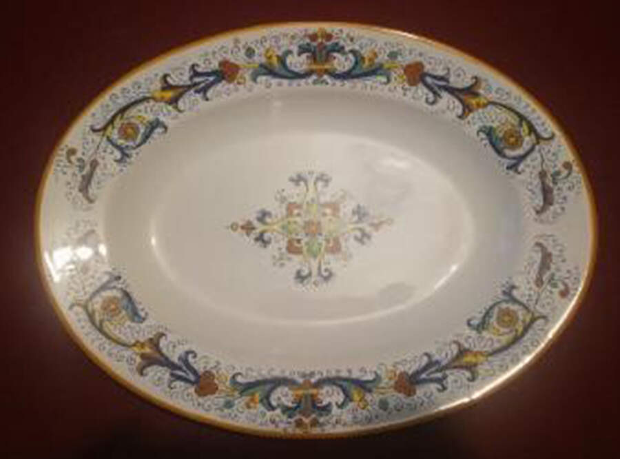 Deruta 18" Oval Serving Platter by Sur La Table-1