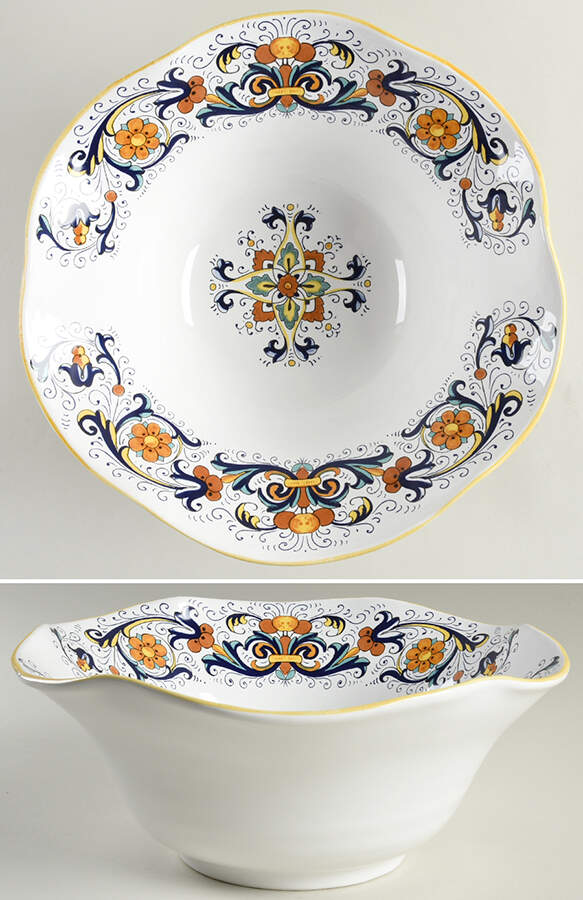 Deruta 12" Ruffled Bowl by Sur La Table-1
