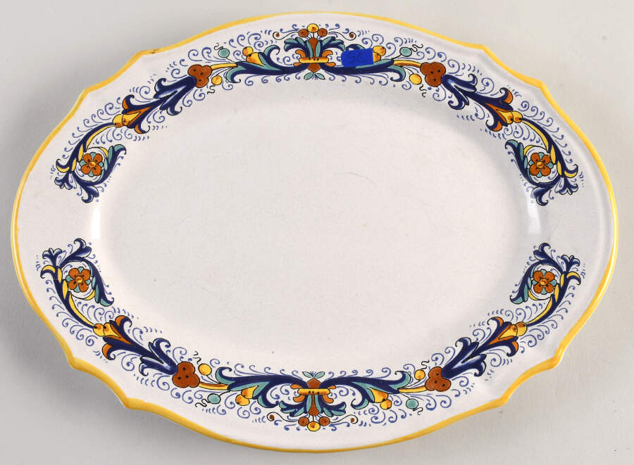 Deruta 12" Oval Serving Platter by Sur La Table-1