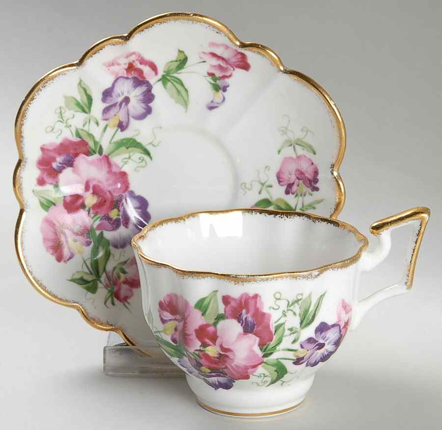 1732A Footed Cup & Saucer Set by Salisbury-1