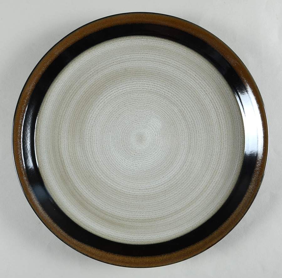 Carousel Black Dinner Plate by Sango-1