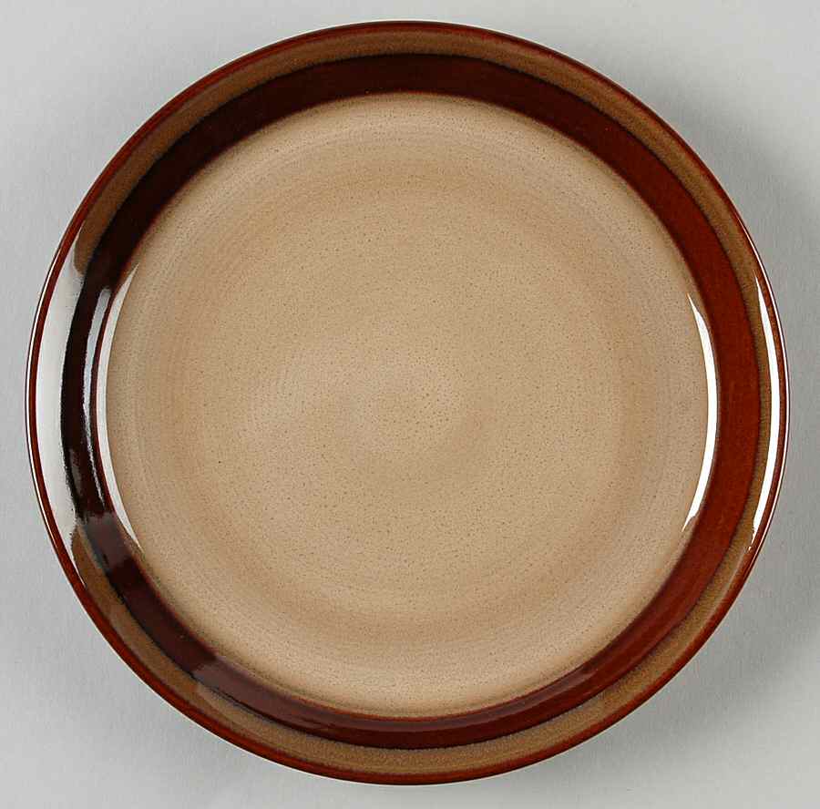 Carousel Brown Salad Plate by Sango-1