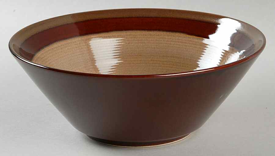 Carousel Brown Soup/Cereal Bowl by Sango-1