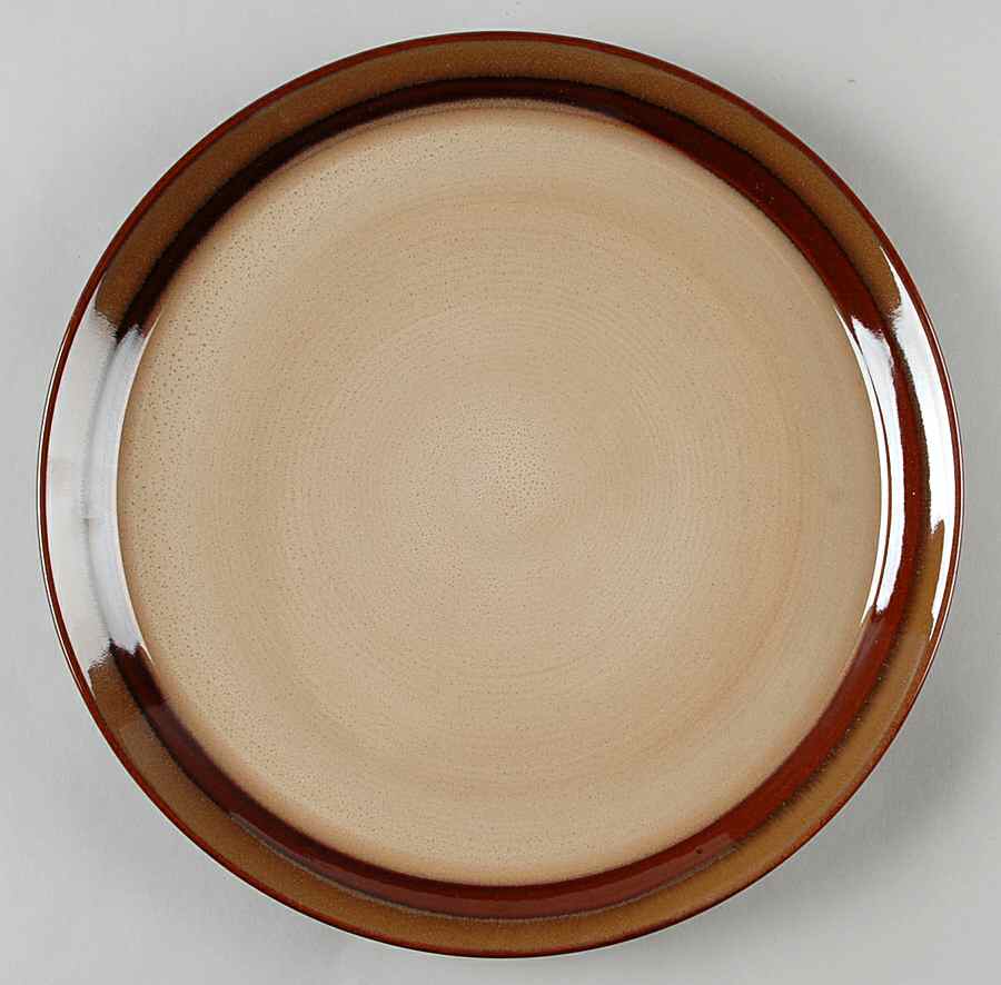 Carousel Brown Dinner Plate by Sango-1