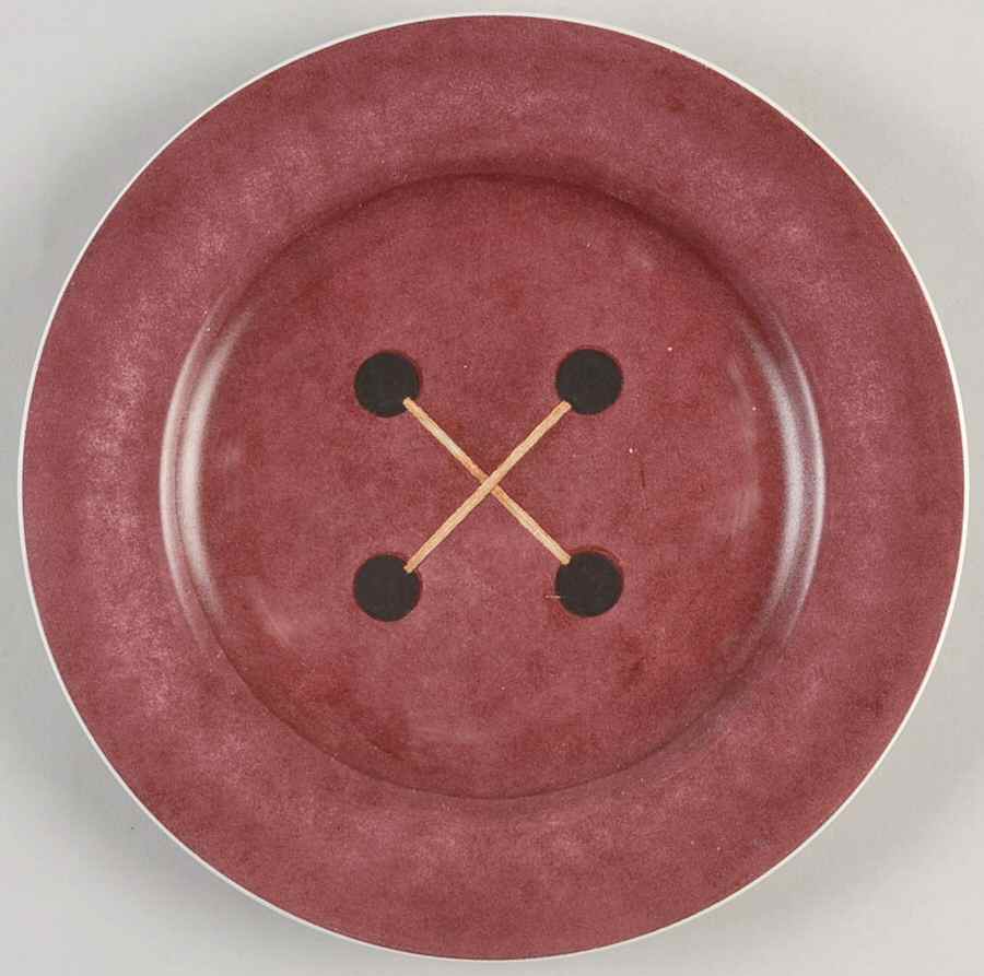Button Up Salad Plate by Sakura-1