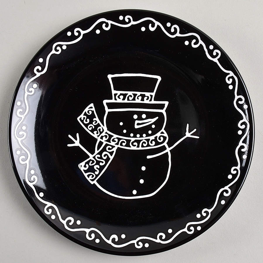 Snowman Salad Plate by Signature-1