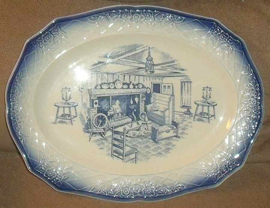 Early American 11" Oval Serving Platter by Salem-1