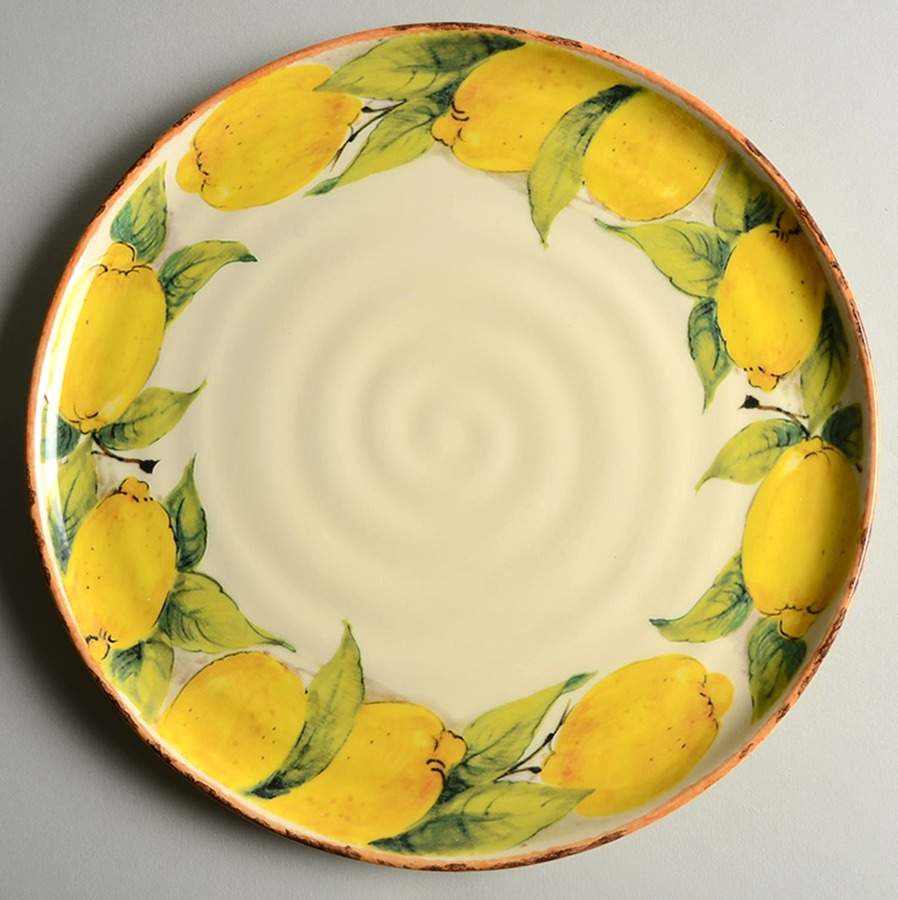 Italian Lemon Dinner Plate by Sur La Table-1