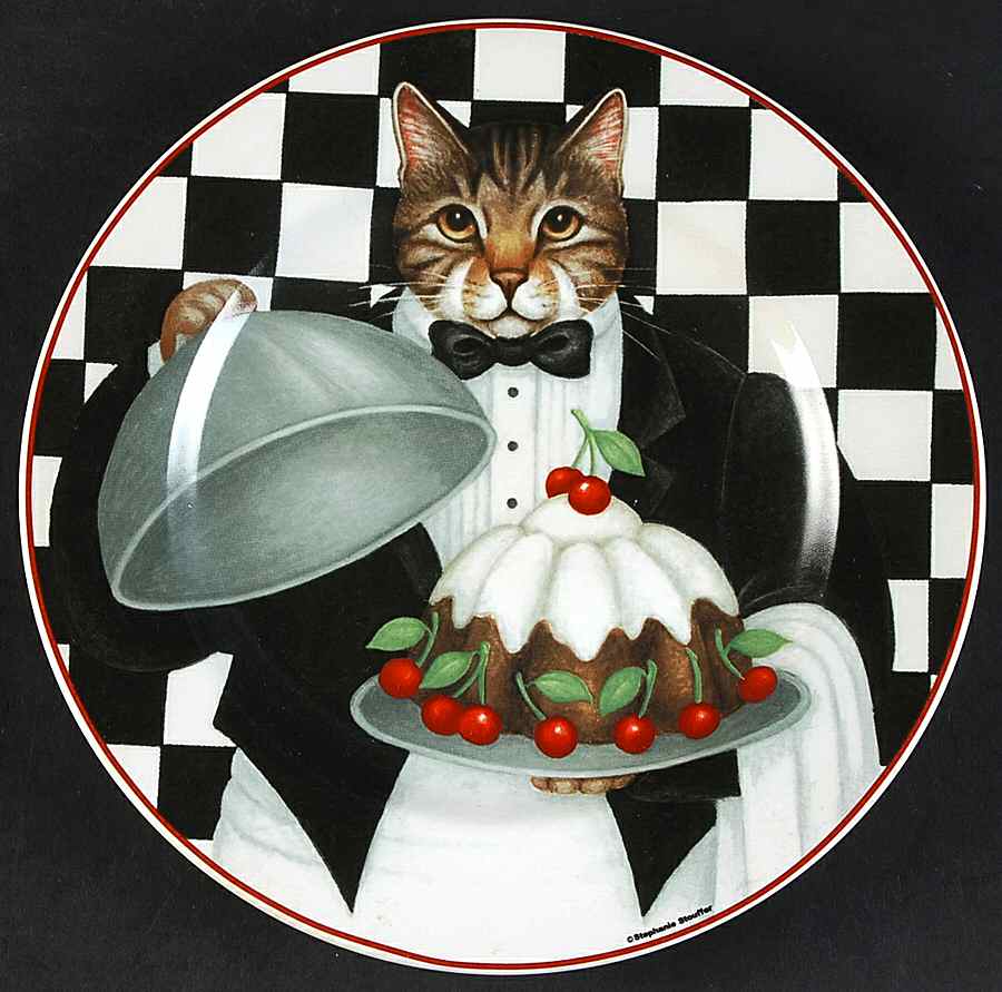 Gourmet Cats Salad/Dessert Plate by Sakura-1