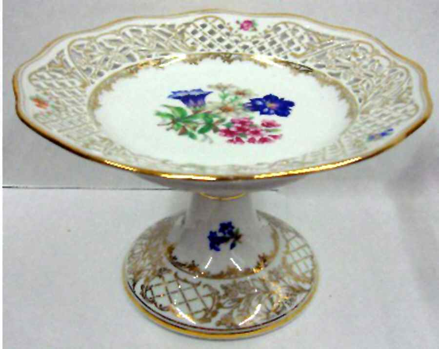 Alpine Flowers Round Compote (Height X Width) by Schumann - Bavaria-1