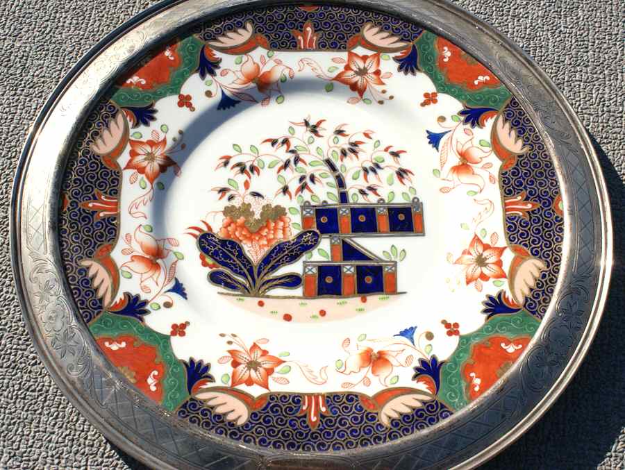 SP604 Sterling Rim Dinner Plate by Spode-1