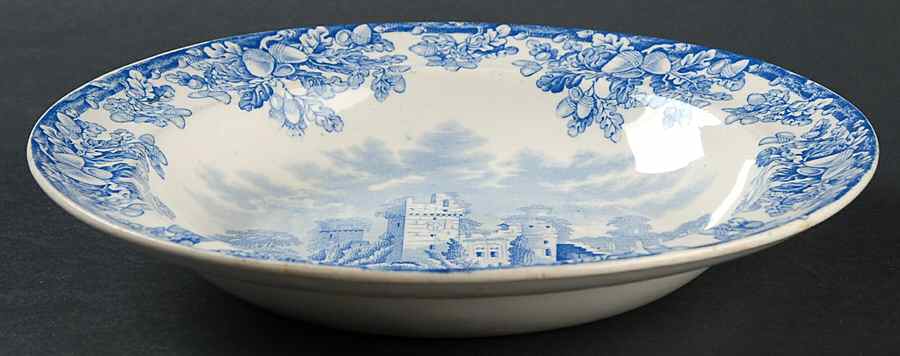 Acora Blue Rim Soup Bowl by Spode-1