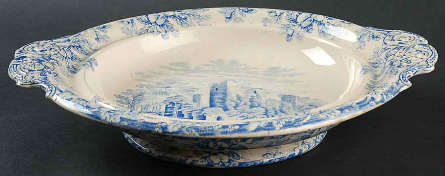 Acora Blue Pancake Dish No Lid by Spode-1