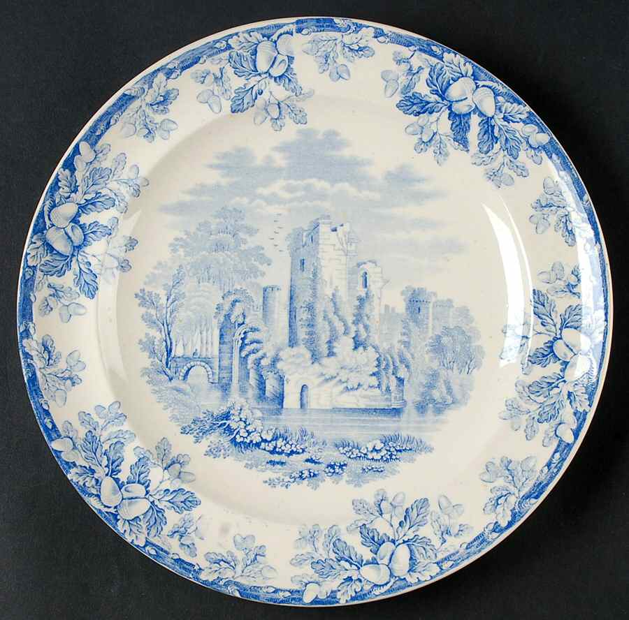 Acora Blue Dinner Plate by Spode-1