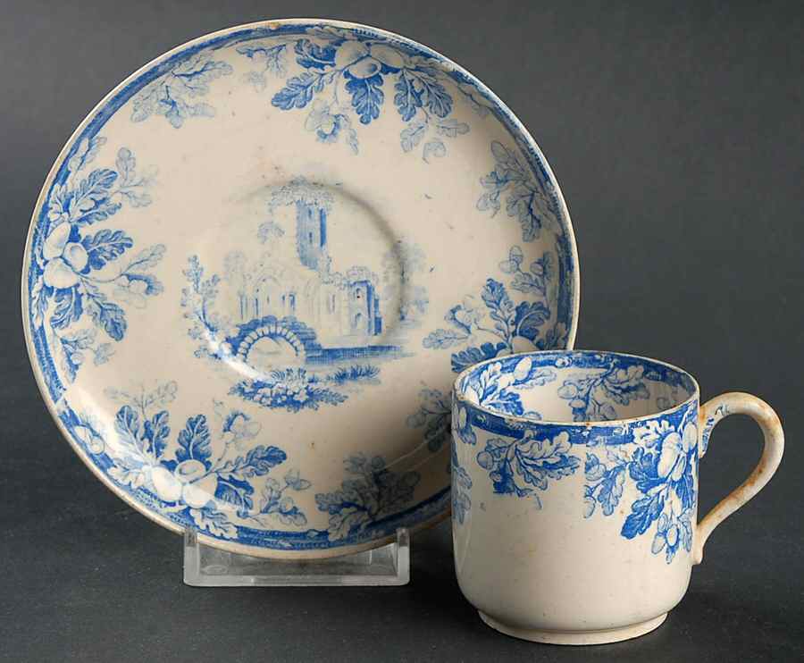 Acora Blue Flat Demitasse Cup & Saucer Set by Spode-1