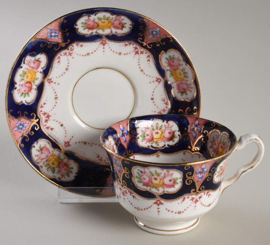 8449 Footed Cup & Saucer Set by Salisbury-1