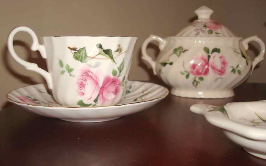 Ivy Rose Flat Cup & Saucer Set by Staffordshire-1
