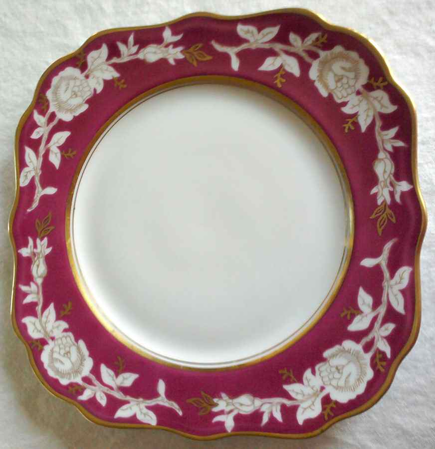 Goldrose Red Square Salad Plate by Schumann - Bavaria-1