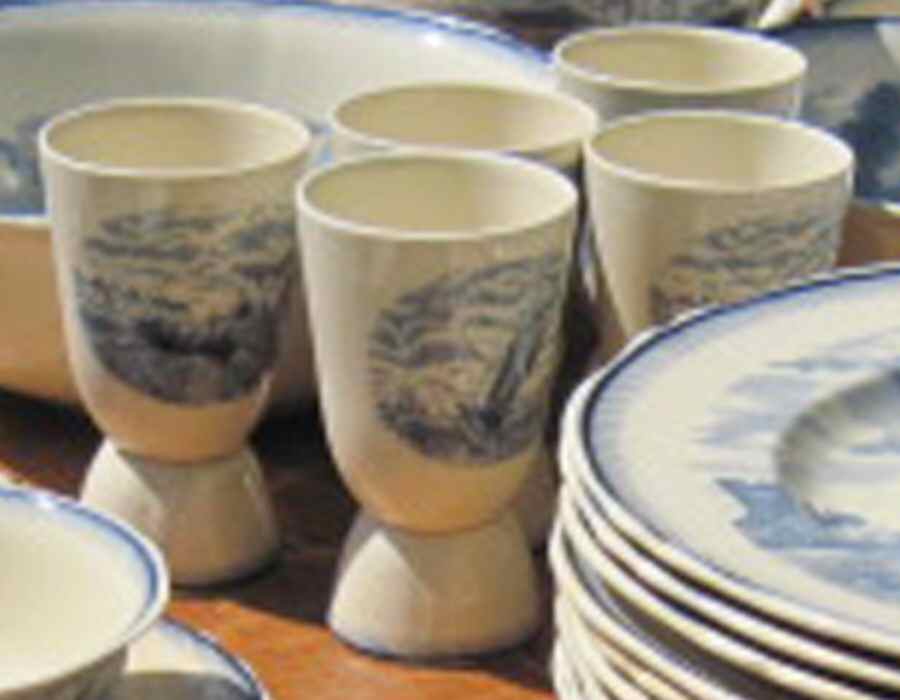 Galleon Double Egg Cup by John Steventon & Son-1