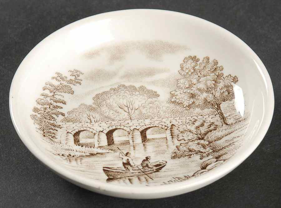Byron Black Butter Pat by Spode-1