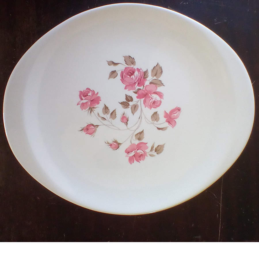 Caroline Rose 13" Oval Serving Platter by Steubenville-1
