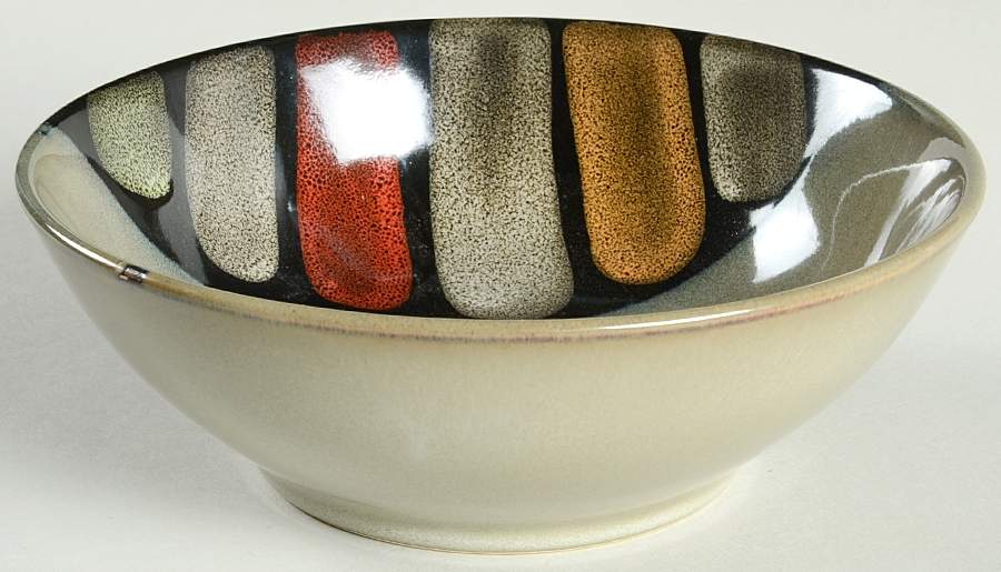 Elements Black Soup/Cereal Bowl by Sango-1